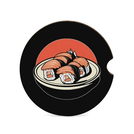 Japanese Sushi Car Coasters for Drinks with A Finger Notch for Easy Removal Cup Holder Coaster Cute Car Interior Accessories 1PCS
Japanese Sushi Car Coasters for Drinks with A Finger Notch for Easy Removal Cup Holder Coaster Cute Car Interior Accessories 1PCS
