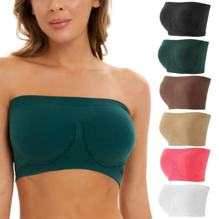 Women Strapless Bandeau Bra Seamless Bralettes Stretchy Chest Wrap Non-Padded Bandeau Crop Tube Top Bra
Women Strapless Bandeau Bra Seamless Bralettes Stretchy Chest Wrap Non-Padded Bandeau Crop Tube Top Bra