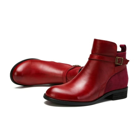 Solid Casual Ankle Booties Non-slipped and Wear Resistant Gift for Christmas Birthday New Year 40 Red
Solid Casual Ankle Booties Non-slipped and Wear Resistant Gift for Christmas Birthday New Year 40 Red
