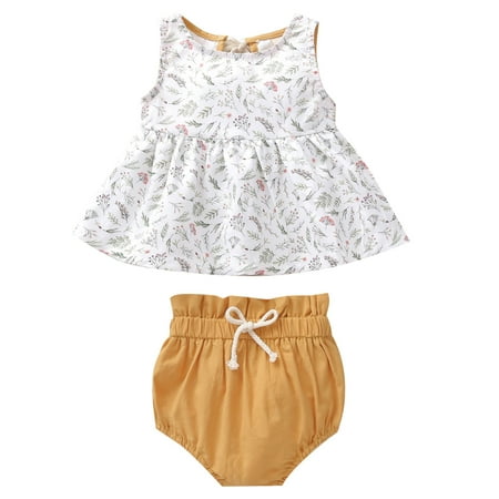 Baby Girls Clothes Baby Essentials Newborn Infant Baby Girls Floral Print Tops+ Lacing Solid Short Pants Sets on Clearance
Baby Girls Clothes Baby Essentials Newborn Infant Baby Girls Floral Print Tops+ Lacing Solid Short Pants Sets on Clearance