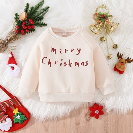 FZM Christmas Toddler Kids Baby Boy Girl Sweatshirt Christmas Letter Print Clothes Pullover Crewneck Sweater Tops Fall Winter Xmas Outfit
FZM Christmas Toddler Kids Baby Boy Girl Sweatshirt Christmas Letter Print Clothes Pullover Crewneck Sweater Tops Fall Winter Xmas Outfit