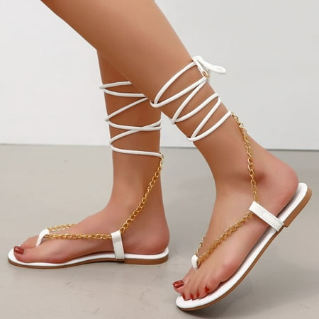 〖Yilirongyumm〗 White 40 Sandals Women Chain Flops Sandals Flat Up Outdoor Women s Summer Toe Shoes Flip Lace Round Women s Sandals
〖Yilirongyumm〗 White 40 Sandals Women Chain Flops Sandals Flat Up Outdoor Women s Summer Toe Shoes Flip Lace Round Women s Sandals