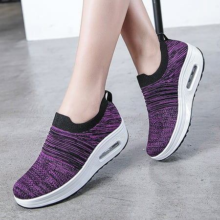 Women Shoes Sneaker For Women Mesh Running Shoes Platform Breathable Sneakers Fashion Sport Shoes Air Cushion Wedge Shakers Purple 7.5
Women Shoes Sneaker For Women Mesh Running Shoes Platform Breathable Sneakers Fashion Sport Shoes Air Cushion Wedge Shakers Purple 7.5