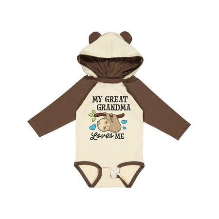 Inktastic My Great Grandma Loves Me with Sloth and Hearts Boys or Girls Long Sleeve Baby Bodysuit
Inktastic My Great Grandma Loves Me with Sloth and Hearts Boys or Girls Long Sleeve Baby Bodysuit