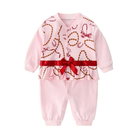 Ahdbta Newborn Baby Sweatshirt Rompers Fall Winter Button Down Long Sleeve Jumpsuit Cute Print V-Neck Cozy Sleepwear Bodysuit
Ahdbta Newborn Baby Sweatshirt Rompers Fall Winter Button Down Long Sleeve Jumpsuit Cute Print V-Neck Cozy Sleepwear Bodysuit