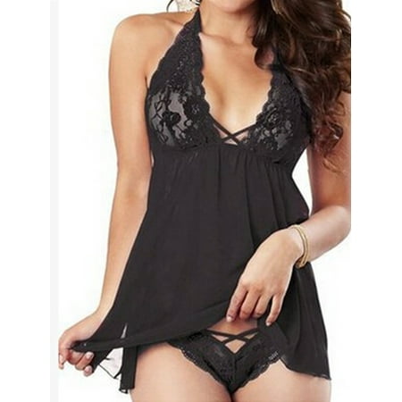 Listenwind Sexy Lingerie Lace Dress Babydoll Women Underwear Nightwear Sleepwear G-string Plus Size
Listenwind Sexy Lingerie Lace Dress Babydoll Women Underwear Nightwear Sleepwear G-string Plus Size