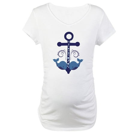CafePress - Blue Anchor And Whales Maternity T Shirt - Cotton Maternity T-shirt Cute & Funny Pregnancy Tee
CafePress - Blue Anchor And Whales Maternity T Shirt - Cotton Maternity T-shirt Cute & Funny Pregnancy Tee