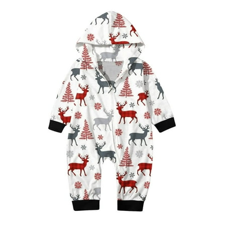 WOXINDA Baby Christmas Sets White Prints Hooded Zipper Jumpsuit Family Outfit Family Dog Matching Pajamas
WOXINDA Baby Christmas Sets White Prints Hooded Zipper Jumpsuit Family Outfit Family Dog Matching Pajamas