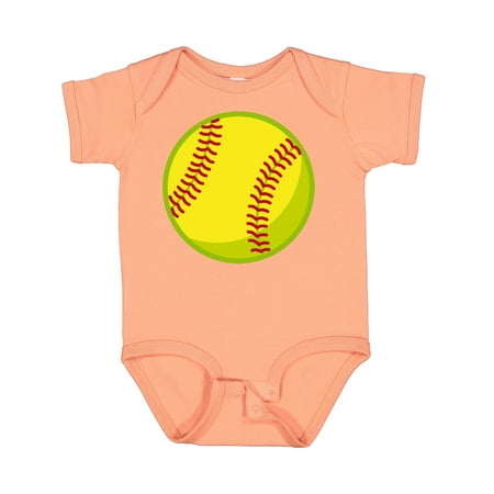 Inktastic Personalized Softball Gift Baby Boy or Baby Girl Bodysuit