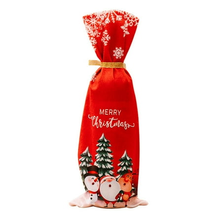 XinDshop Wine Bottle Bag Cartoon Pattern Tear-Resistant Enhance Atmosphere Cloth Xmas Themed Red Wine Bottle Dust-proof Bag for Home
XinDshop Wine Bottle Bag Cartoon Pattern Tear-Resistant Enhance Atmosphere Cloth Xmas Themed Red Wine Bottle Dust-proof Bag for Home