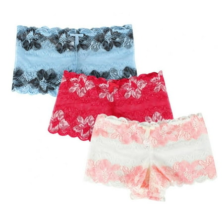 Ladies Floral Embroidery Color Contrast Briefs Mid-rise Soft Charming Underwear Women s Lace Mesh Transparent Full Coverage Panties(3-Packs)
Ladies Floral Embroidery Color Contrast Briefs Mid-rise Soft Charming Underwear Women s Lace Mesh Transparent Full Coverage Panties(3-Packs)