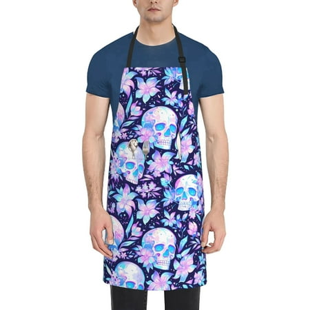 Lukts Adjustable Apron with 2 Pockets Chef Cooking Kitchen Restaurant Aprons for Women Men-crystal Skull flower leaf
Lukts Adjustable Apron with 2 Pockets Chef Cooking Kitchen Restaurant Aprons for Women Men-crystal Skull flower leaf