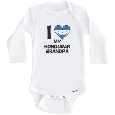 I Heart My Honduran Grandpa Honduras Flag One Piece Baby Bodysuit (Long Sleeve) 3-6 Months White
I Heart My Honduran Grandpa Honduras Flag One Piece Baby Bodysuit (Long Sleeve) 3-6 Months White