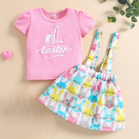 Toddler Baby Kids Girls Easter Rabbit Bunny Print Tops Suspenders Skirts Princess Outfits Set
Toddler Baby Kids Girls Easter Rabbit Bunny Print Tops Suspenders Skirts Princess Outfits Set