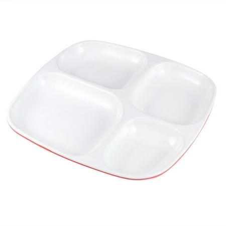 4 Grid Separating Dish Divided Compartments Plate Anti-fall Rice Tray Practical Tableware for Home Restaurant (Red and White)
4 Grid Separating Dish Divided Compartments Plate Anti-fall Rice Tray Practical Tableware for Home Restaurant (Red and White)
