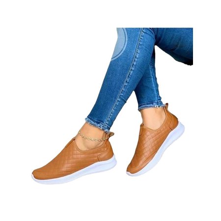 Gomelly Ladies Fashion Walking Shoe Comfortable Round Toe Slip On Sneakers Casual Driving Non-Slip Brown 5.5
Gomelly Ladies Fashion Walking Shoe Comfortable Round Toe Slip On Sneakers Casual Driving Non-Slip Brown 5.5
