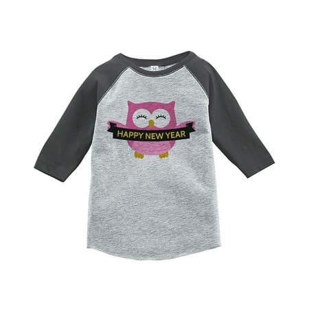 Custom Party Shop Kids Owl Happy New Year Raglan Shirt
