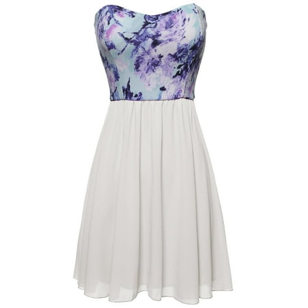 FashionOutfit Women's Sleeveless Tube Mini Dress