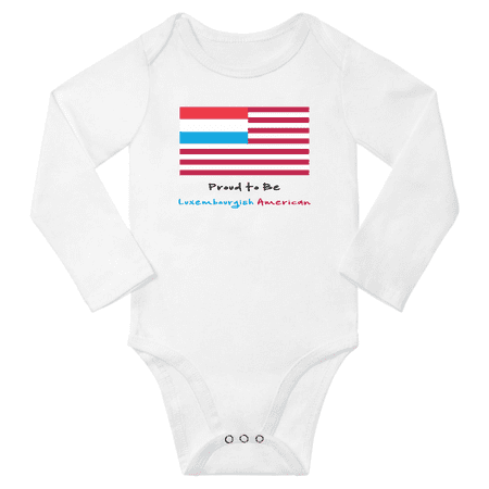 Proud to be Luxembourgish American Baby Long Slevve Bodysuit Romper (White 18-24 Months)
Proud to be Luxembourgish American Baby Long Slevve Bodysuit Romper (White 18-24 Months)