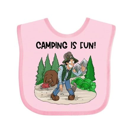 Inktastic Camping is Fun! Gift Baby Boy or Baby Girl Bib