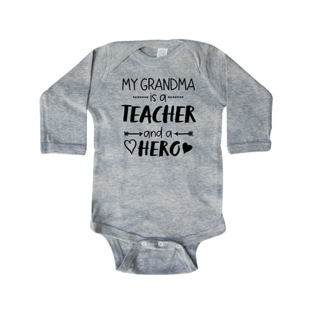 Inktastic My Grandma is a Teacher and a Hero Gift Baby Boy or Baby Girl Long Sleeve Bodysuit
Inktastic My Grandma is a Teacher and a Hero Gift Baby Boy or Baby Girl Long Sleeve Bodysuit