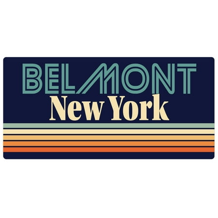 Belmont New York 5 x 2.5-Inch Fridge Magnet Retro Design