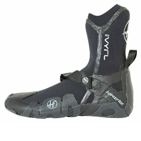 Hyperflex Mens Vyrl Hi Top 5mm Surf Booties Adult Black 7