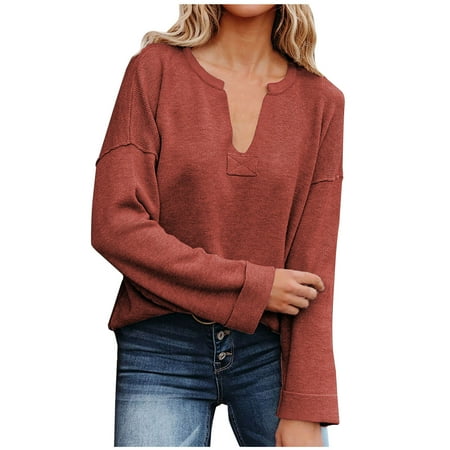 Shirts for Women Sweatshirts for Women Fashion Women s V-Neck Long Sleeve Solid Casual Patchwork Shirt Blouse Flannel Shirts for Women Corset Tops for Women
Shirts for Women Sweatshirts for Women Fashion Women s V-Neck Long Sleeve Solid Casual Patchwork Shirt Blouse Flannel Shirts for Women Corset Tops for Women