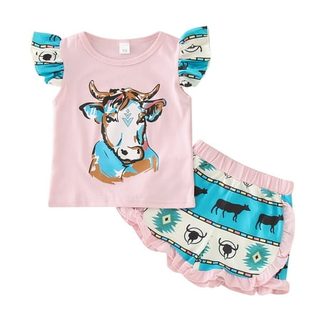 baby girl clothes Summer Calf Print Tops Shorts 2Pcs Outfits Children S Dress Blue Pink
baby girl clothes Summer Calf Print Tops Shorts 2Pcs Outfits Children S Dress Blue Pink