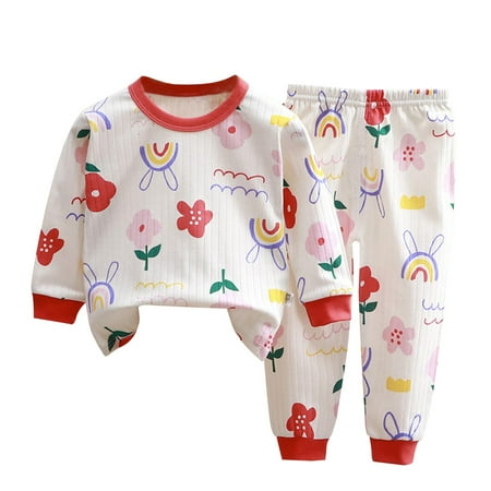 Little Children Girls Sleepwear Fall Winter Xmas Autumn Cotton Round Neck Long Sleeve Underwear And Long Sleeve Pajamas Home Wear Novelty Party Holiday Robes For Child
Little Children Girls Sleepwear Fall Winter Xmas Autumn Cotton Round Neck Long Sleeve Underwear And Long Sleeve Pajamas Home Wear Novelty Party Holiday Robes For Child