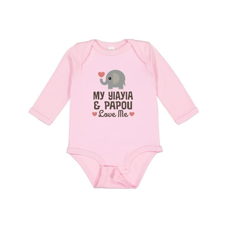 Inktastic My Yia Yia and Papou Love Me Outfit Gift Baby Boy or Baby Girl Long Sleeve Bodysuit
Inktastic My Yia Yia and Papou Love Me Outfit Gift Baby Boy or Baby Girl Long Sleeve Bodysuit