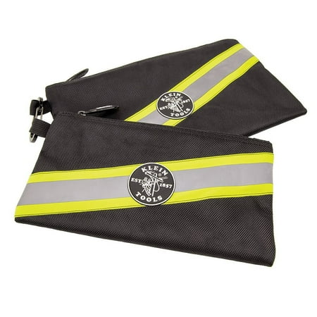 Klein Tools High Visibility Zipper Bags 2 Pk