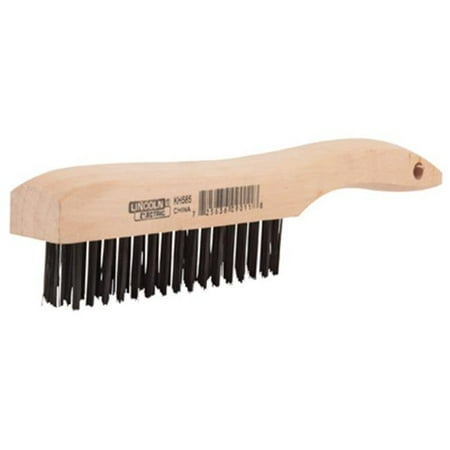 True Value 209946 Wooden Shoe Handle Carbon Steel Brush