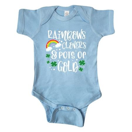Inktastic St .Patrick s Day Rainbows Clovers & Pots of Gold Gift Baby Boy or Baby Girl Bodysuit
Inktastic St .Patrick s Day Rainbows Clovers & Pots of Gold Gift Baby Boy or Baby Girl Bodysuit