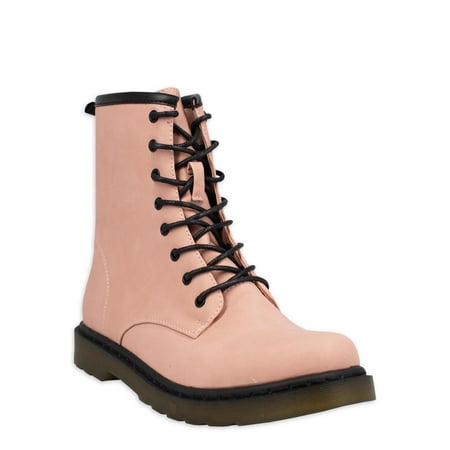Olivia & Kate Women s Lace Up Lug Sole Boot