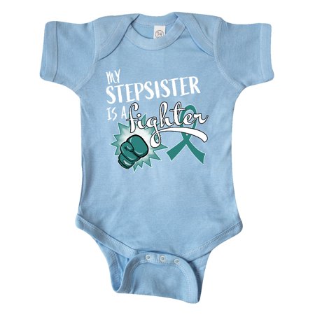 Inktastic Ovarian Cancer Awareness My Stepsister is a Fighter Gift Baby Boy or Baby Girl Bodysuit
Inktastic Ovarian Cancer Awareness My Stepsister is a Fighter Gift Baby Boy or Baby Girl Bodysuit