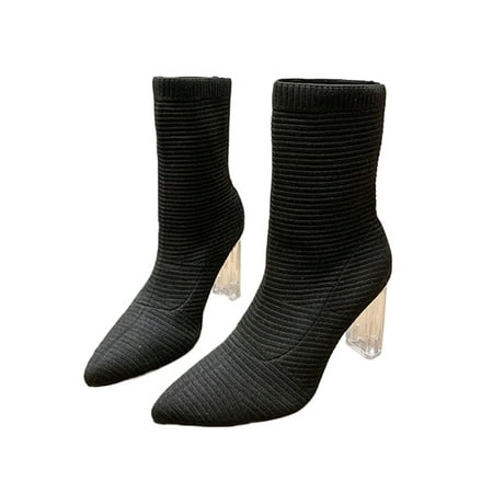 Zodanni Womens Slip Resistant Casual Boots Walking Comfort High Heel Non-slip Block Winter Shoes Black 5.5
Zodanni Womens Slip Resistant Casual Boots Walking Comfort High Heel Non-slip Block Winter Shoes Black 5.5