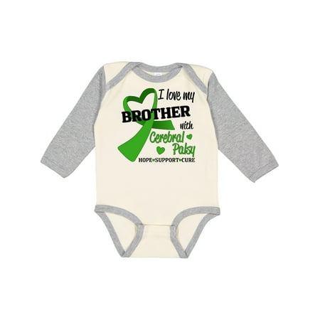 Inktastic I Love My Brother Heart Cerebral Palsy Hope Support Cure Gift Baby Boy or Baby Girl Long Sleeve Bodysuit
Inktastic I Love My Brother Heart Cerebral Palsy Hope Support Cure Gift Baby Boy or Baby Girl Long Sleeve Bodysuit