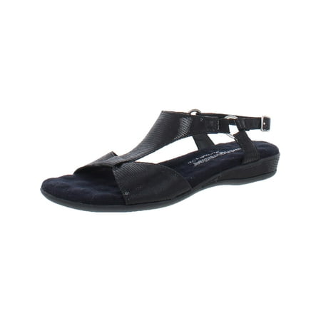 Walking Cradles Womens Chantel Patent Ankle Strap Slingback Sandals