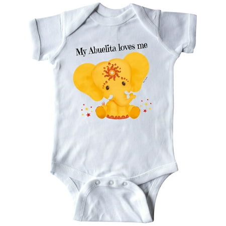 Inktastic Etana Abuelita loves me Gift Baby Boy or Baby Girl Bodysuit