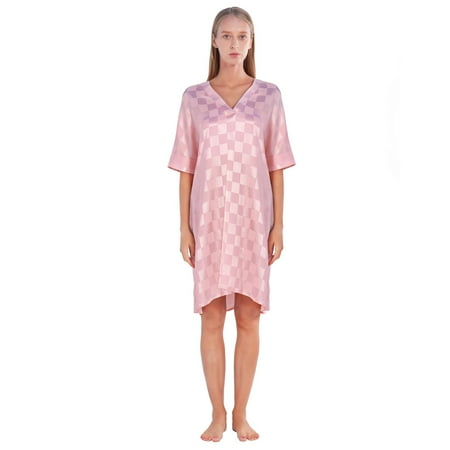 Women s Satin Nightgowns V Neck Plaid Sleepshirt Soft Short Sleeve Nightdress Lightweight Lounge Dress
Women s Satin Nightgowns V Neck Plaid Sleepshirt Soft Short Sleeve Nightdress Lightweight Lounge Dress