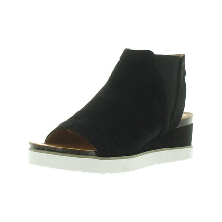 Boutique by Corkys Womens Easy Living Faux Suede Slip On Wedge Sandals