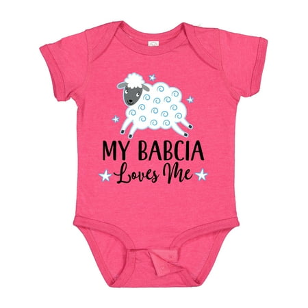 Inktastic My Babcia Loves Me Outfit Gift Baby Boy or Baby Girl Bodysuit