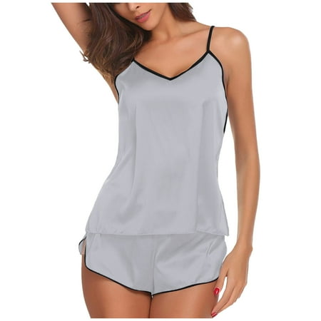 Women s Camisole Shorts Set Nightwear Lingerie Sets New Lace Underwear Sleepwear Solid Color Pajamas
Women s Camisole Shorts Set Nightwear Lingerie Sets New Lace Underwear Sleepwear Solid Color Pajamas