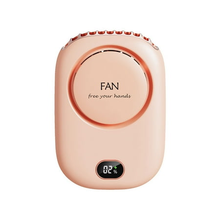 iaksohdu Mini Wearable Rechargeable Hanging Neck Fan for Travel