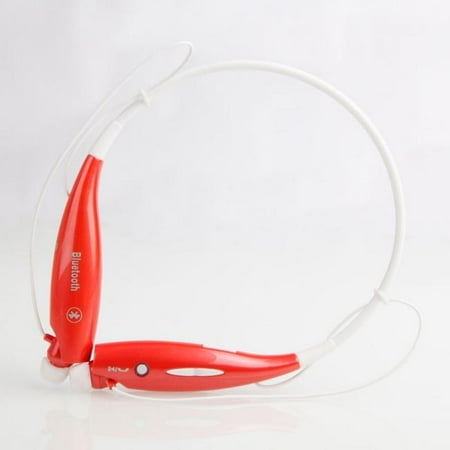 Behind the Neck Bluetooth Headset Speak - Red