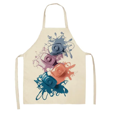 Black kitchen apron work dressing woman color geometric form kitchen accessories home cleaning tool delantal
Black kitchen apron work dressing woman color geometric form kitchen accessories home cleaning tool delantal