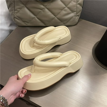 Flip-toe sandals muffin thick bottom for outdoors flip-flops non-slip beach shoes women s mid-heel shoes
Flip-toe sandals muffin thick bottom for outdoors flip-flops non-slip beach shoes women s mid-heel shoes