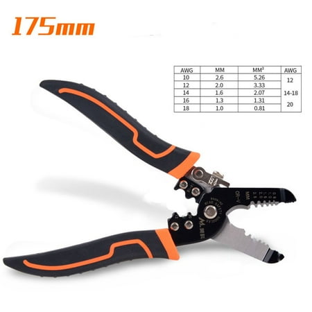 Automatic Durable 0.2-6.0mm² Multifunction Cable Cutter Stripping Pliers Electrician Tongs Terminal Crimper 175MM
Automatic Durable 0.2-6.0mm² Multifunction Cable Cutter Stripping Pliers Electrician Tongs Terminal Crimper 175MM