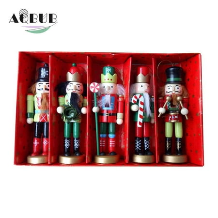 Christmas tree figure puppet toy gift wooden nutcracker pendant